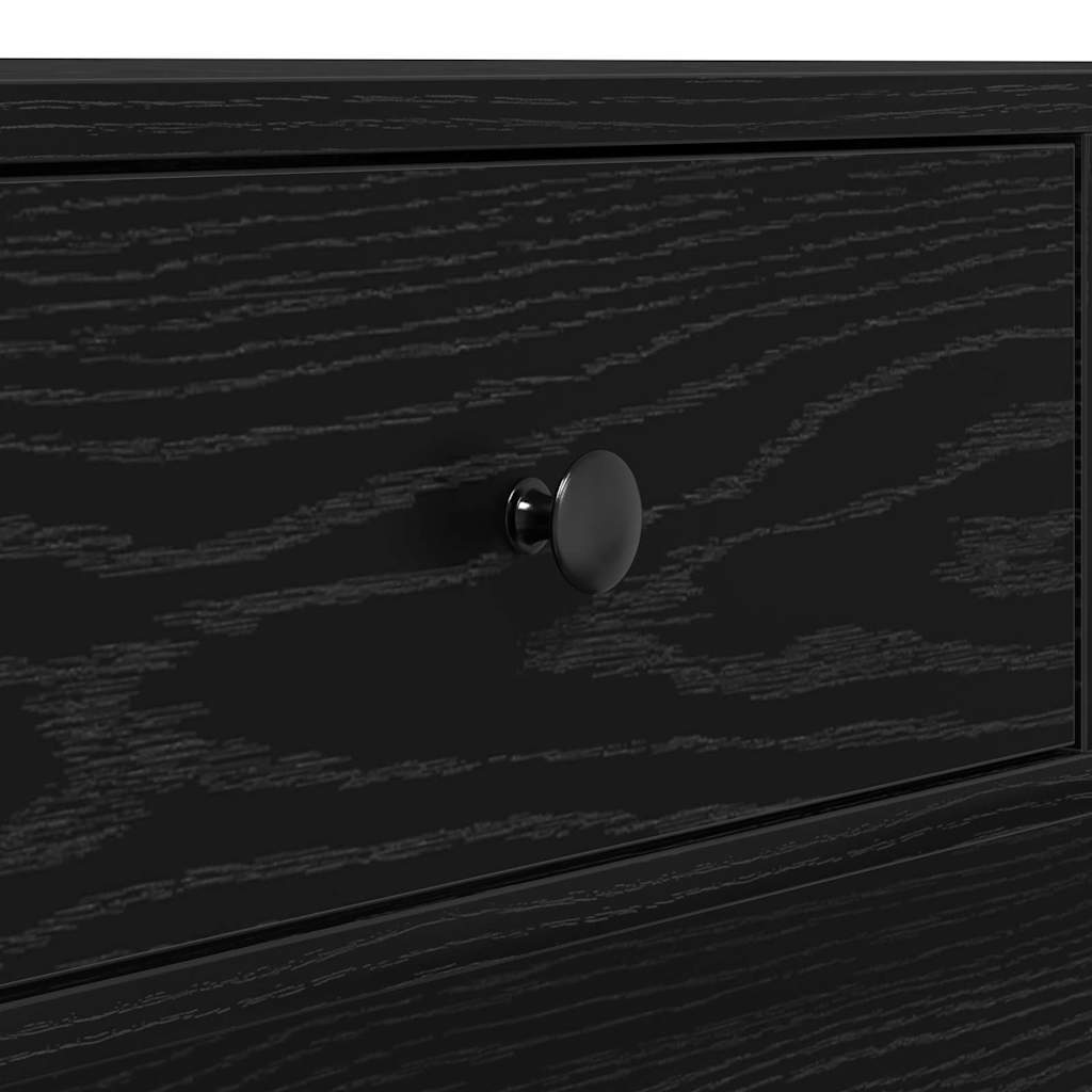 Kaffebord Svart Eik 90 X 90 X 28 Cm Konstruert Tre