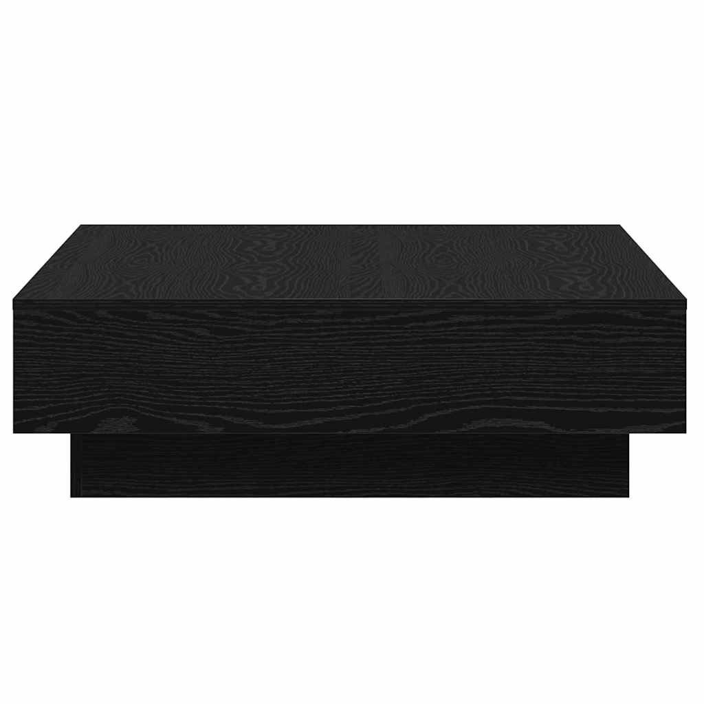 Kaffebord Svart Eik 90 X 90 X 28 Cm Konstruert Tre