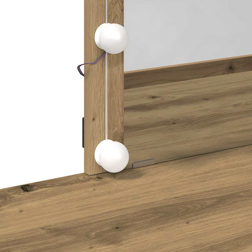 Sminkebord Artisan Eik 100 X 40 X 130 Cm Konstruert Tre