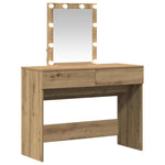 Sminkebord Artisan Eik 100 X 40 X 130 Cm Konstruert Tre