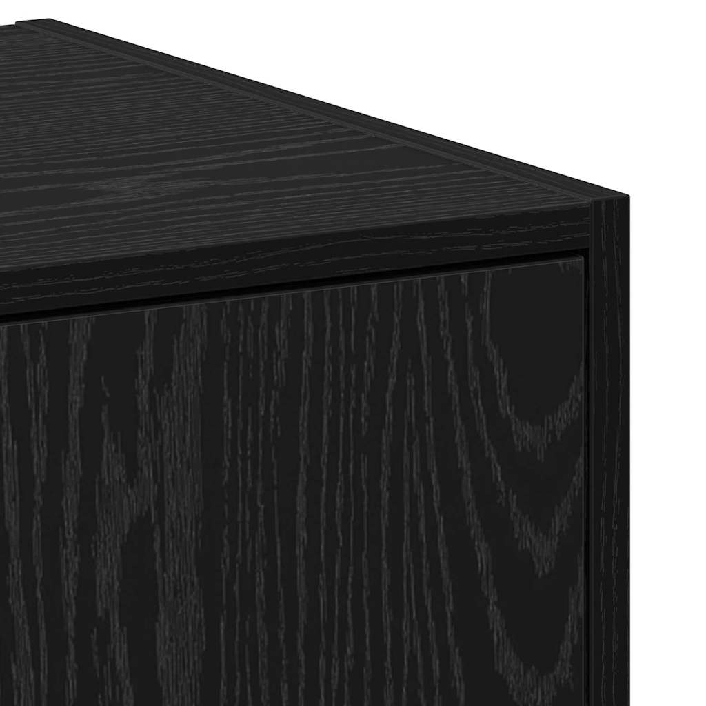 Apotekskap Svart Eik 30 X 41 X 118 Cm Konstruert Tre