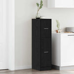 Apotekskap Svart Eik 30 X 41 X 118 Cm Konstruert Tre