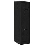 Apotekskap Svart Eik 30 X 41 X 118 Cm Konstruert Tre