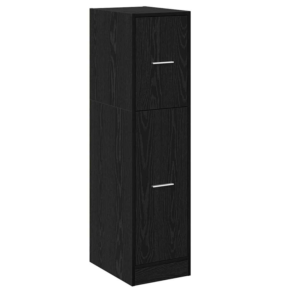 Apotekskap Svart Eik 30 X 41 X 118 Cm Konstruert Tre