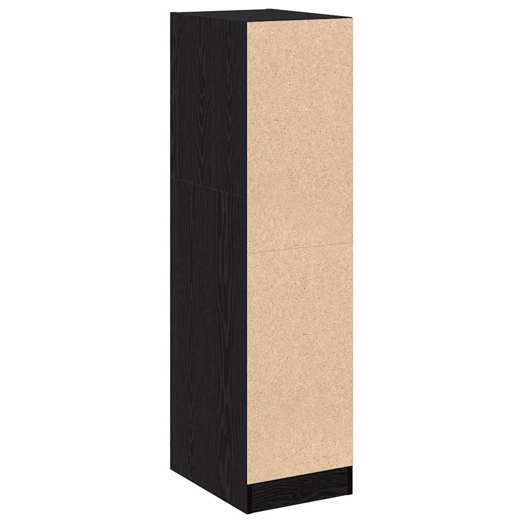 Apotekskap Svart Eik 30 X 41 X 118 Cm Konstruert Tre