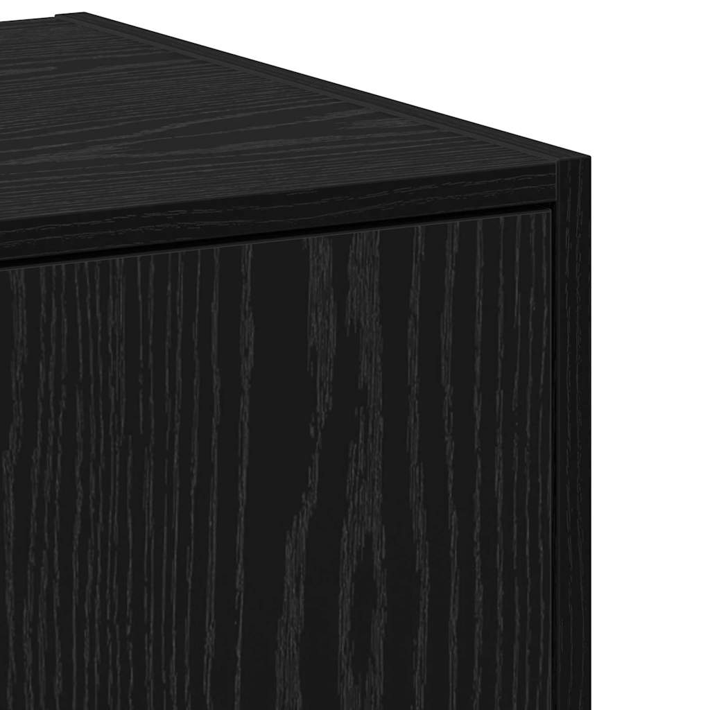 Apotekskap Svart Eik 40 X 41 X 77.5 Cm Konstruert Tre