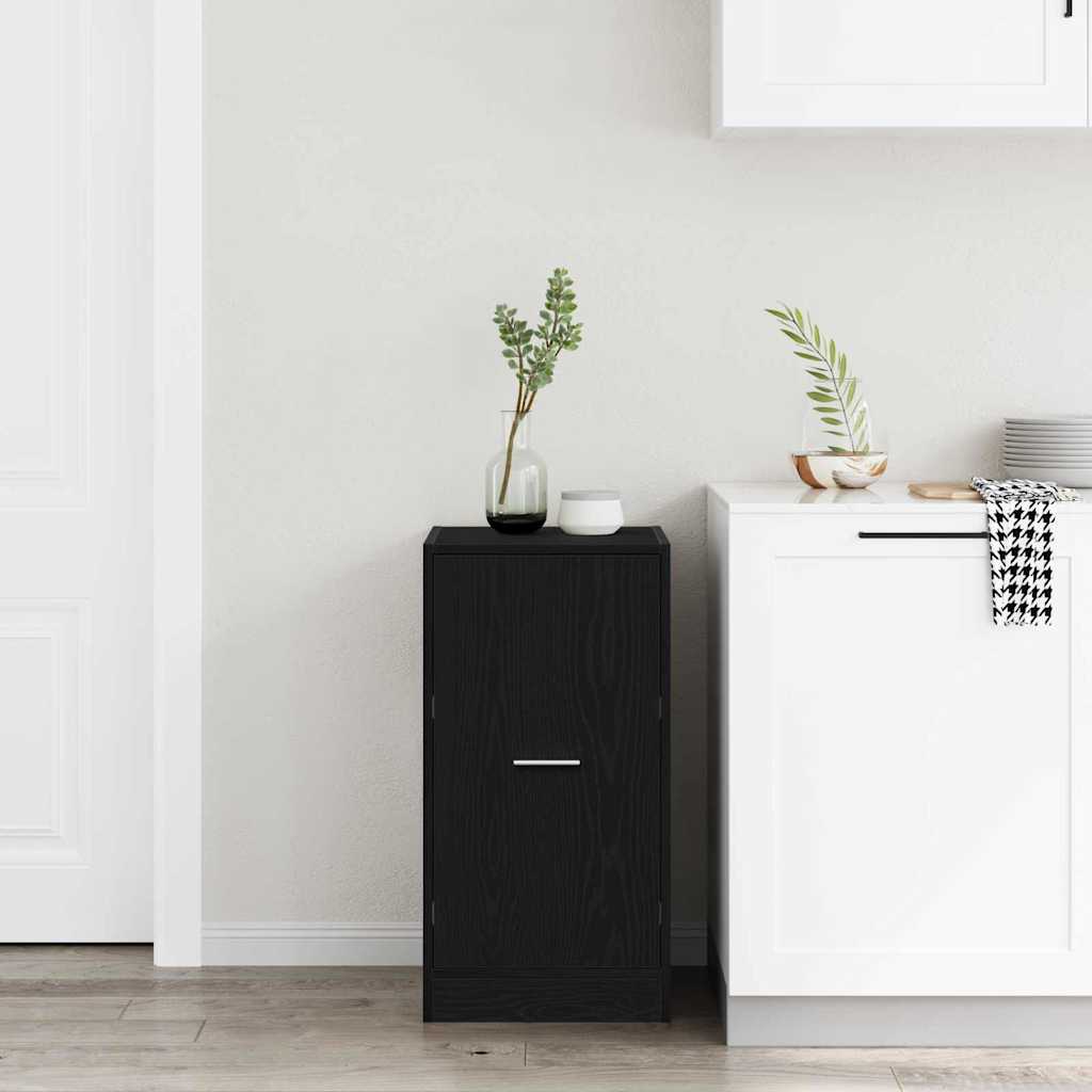 Apotekskap Svart Eik 40 X 41 X 77.5 Cm Konstruert Tre