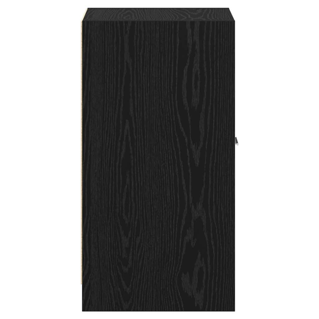 Apotekskap Svart Eik 40 X 41 X 77.5 Cm Konstruert Tre