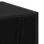Apotekskap Svart Eik 40 X 41 X 118 Cm Konstruert Tre