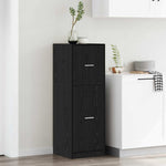 Apotekskap Svart Eik 40 X 41 X 118 Cm Konstruert Tre