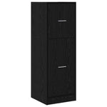 Apotekskap Svart Eik 40 X 41 X 118 Cm Konstruert Tre
