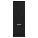 Apotekskap Svart Eik 40 X 41 X 118 Cm Konstruert Tre