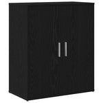 Skjenk Svart Eik 60X31X70 Cm Konstruert Tre