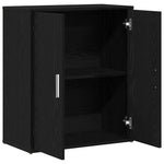 Skjenk Svart Eik 60X31X70 Cm Konstruert Tre