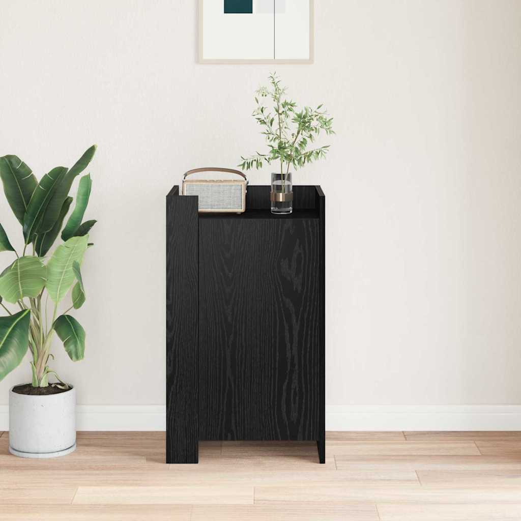 Serviesskap Svart Eik 45 X 35 X 75 Cm