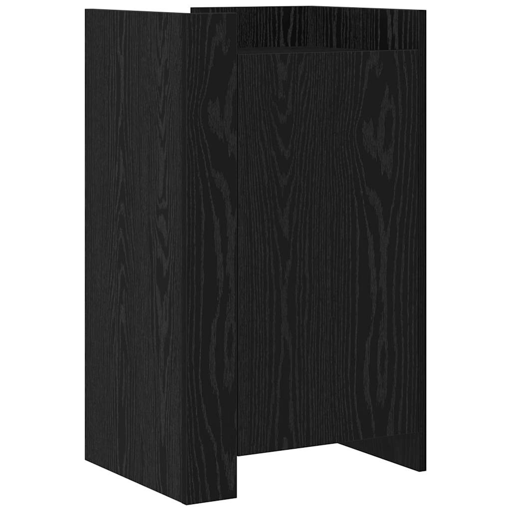 Serviesskap Svart Eik 45 X 35 X 75 Cm