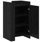 Serviesskap Svart Eik 45 X 35 X 75 Cm