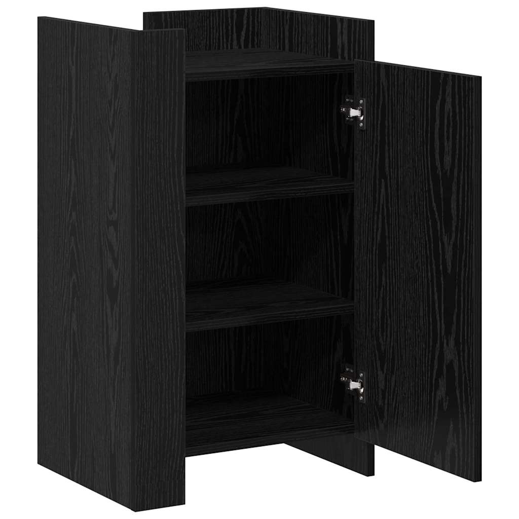 Serviesskap Svart Eik 45 X 35 X 75 Cm