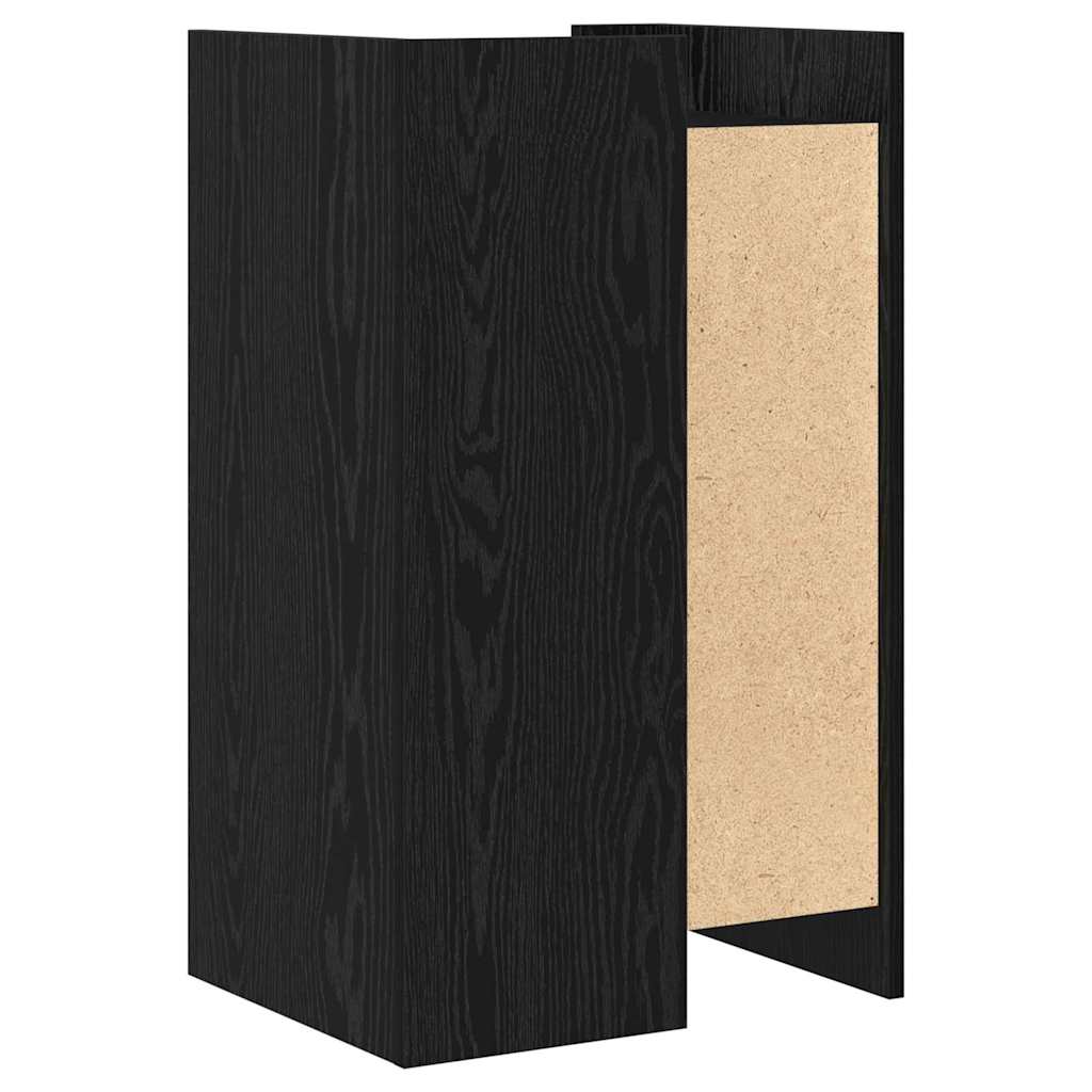 Serviesskap Svart Eik 45 X 35 X 75 Cm