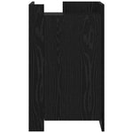 Serviesskap Svart Eik 45 X 35 X 75 Cm