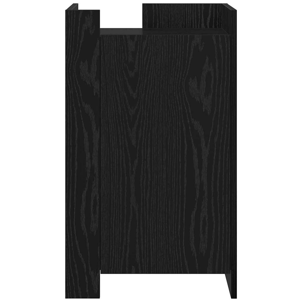Serviesskap Svart Eik 45 X 35 X 75 Cm