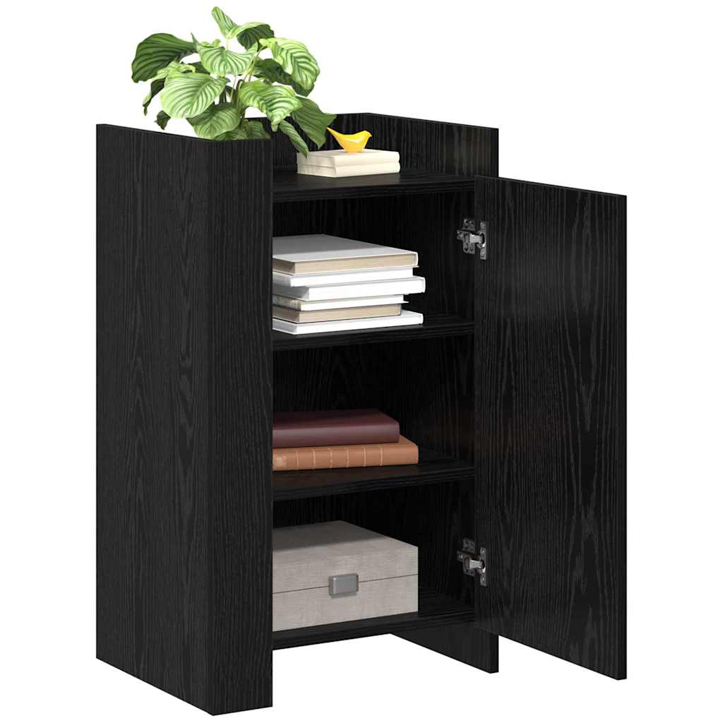 Serviesskap Svart Eik 45 X 35 X 75 Cm