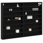 Visningsskap Svart Eik 100 X 8,5 X 75 Cm Konstruert Tre