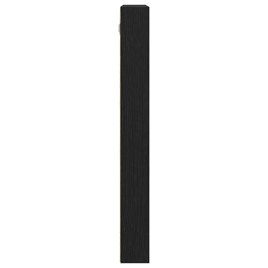 Visningsskap Svart Eik 100 X 8,5 X 75 Cm Konstruert Tre