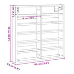 Visningsskap Artisan Eik 60 X 8,5 X 58 Cm Konstruert Tre