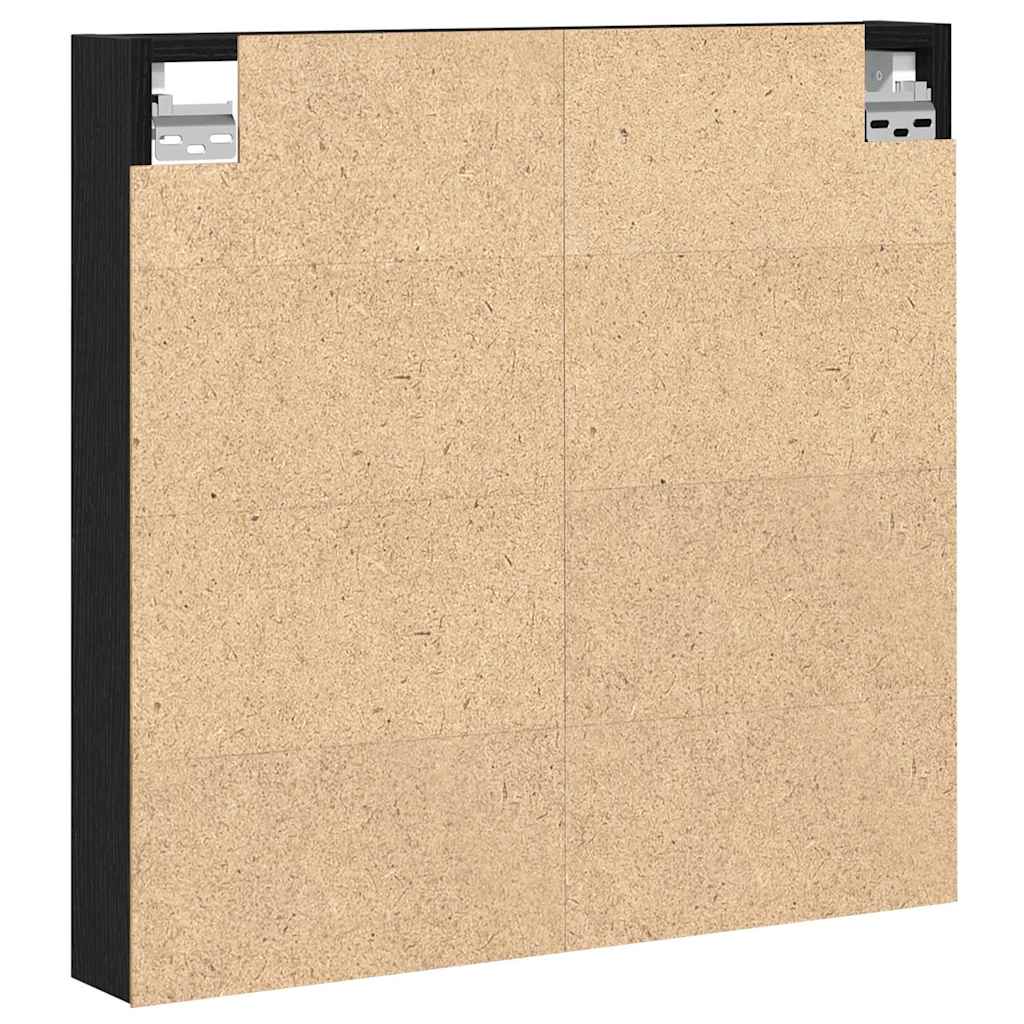 Visningsskap Svart Eik 60 X 8,5 X 58 Cm Konstruert Tre
