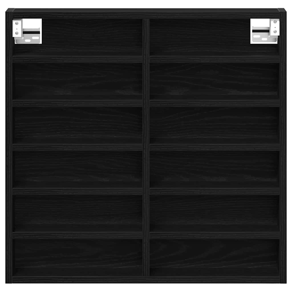 Visningsskap Svart Eik 60 X 8,5 X 58 Cm Konstruert Tre