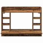Veggmontert Skrivebord Med Hylle Gammelt Tre 105 X 48 X 75 Cm