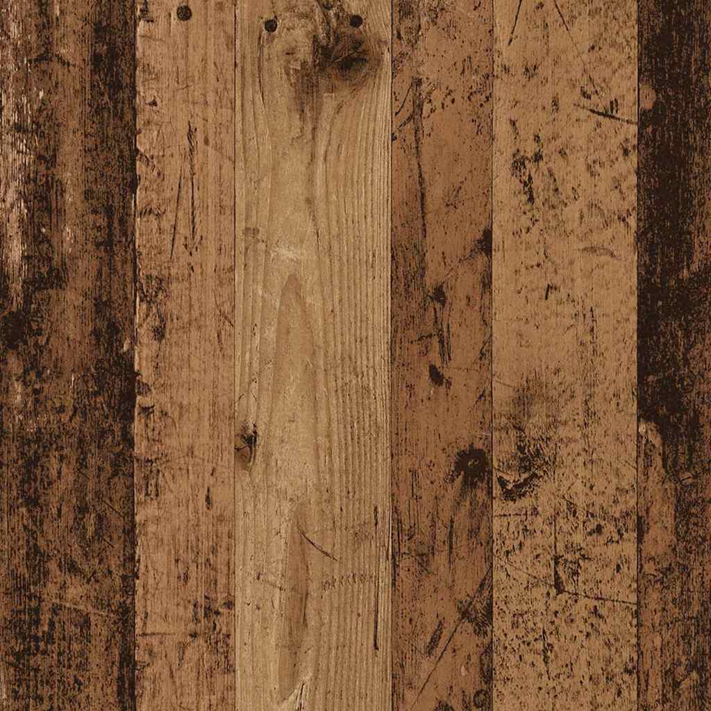 Veggmontert Skrivebord Med Hylle Gammelt Tre 105 X 48 X 75 Cm