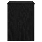 Planteholder 2 Pcs Svart Eik 25 X 25 X 35 Cm Konstruert Tre