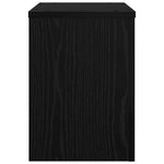Planteholder 2 Pcs Svart Eik 25 X 25 X 35 Cm Konstruert Tre