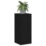 Planteholder 2 Pcs Svart Eik 30 X 30 X 70 Cm Konstruert Tre