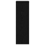 Planteholder 2 Pcs Svart Eik 25 X 25 X 80 Cm Konstruert Tre