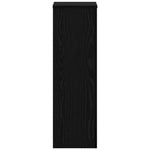 Planteholder 2 Pcs Svart Eik 25 X 25 X 80 Cm Konstruert Tre