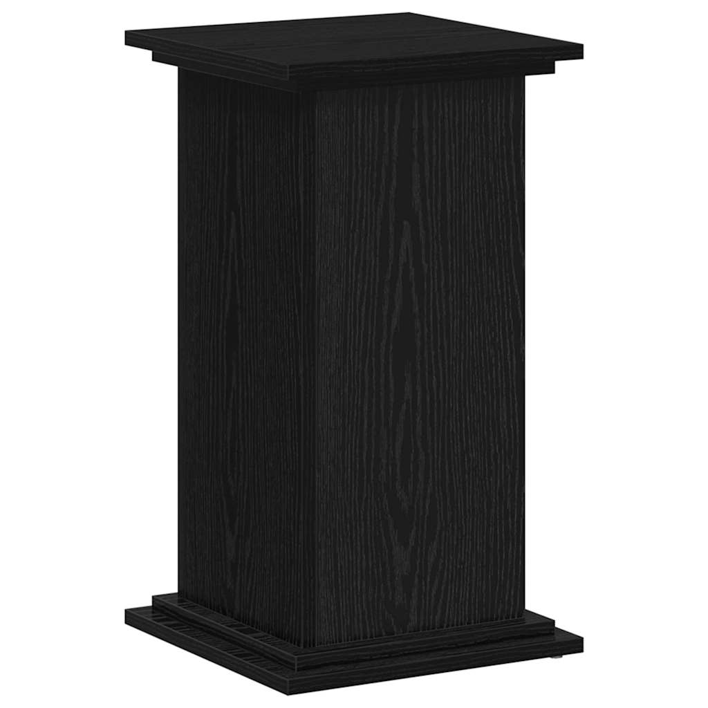 Planteholder Svart Eik 33 X 33 X 60 Cm Konstruert Tre