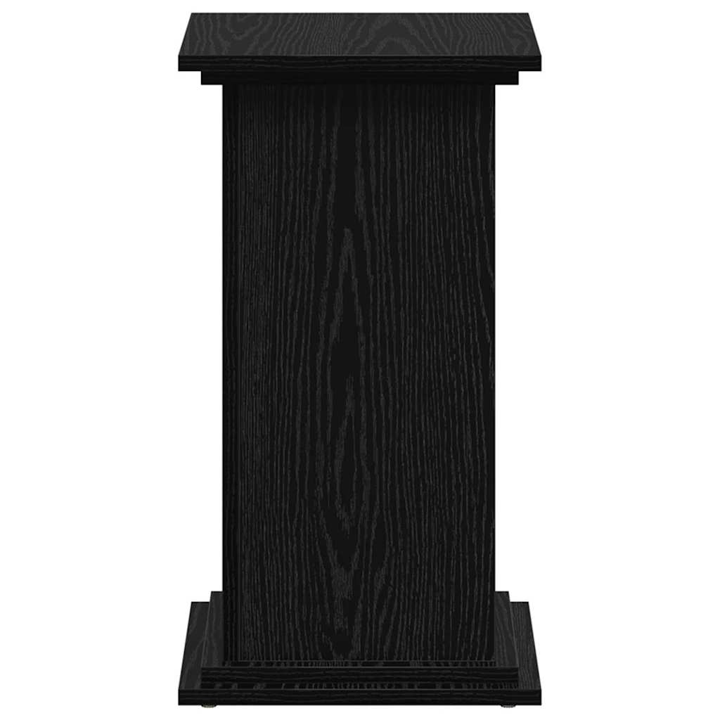 Planteholder Svart Eik 33 X 33 X 60 Cm Konstruert Tre
