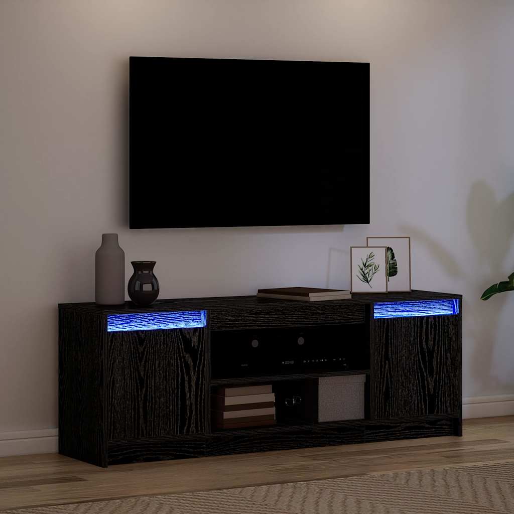 Tv Enheter Svart 139,5 X 34 X 50 Cm Konstruert Tre