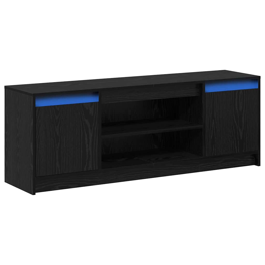 Tv Enheter Svart 139,5 X 34 X 50 Cm Konstruert Tre