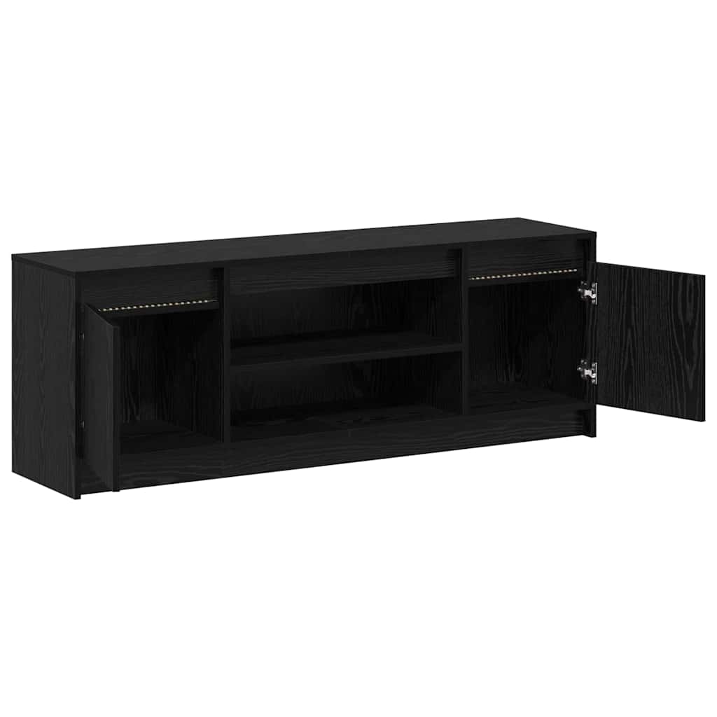 Tv Enheter Svart 139,5 X 34 X 50 Cm Konstruert Tre