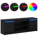 Tv Enheter Svart 139,5 X 34 X 50 Cm Konstruert Tre