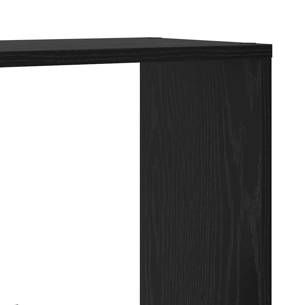 Bokskap Svart Eik 60 X 20 X 102,5 Cm Konstruert Tre