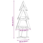 Juletre Med Stativ Brun 180 Cm Heltre Teak