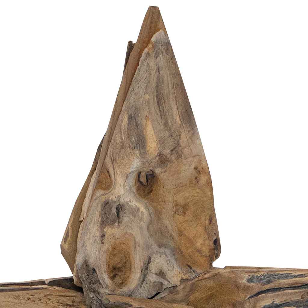 Juletre Stjerne Brun 60 X 5 X 75 Cm Massivt Teaktre