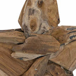 Juletre Stjerne Brun 60 X 5 X 75 Cm Massivt Teaktre