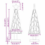Juletre Med Stativ Brun 60 Cm Heltre Teak