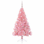Kunstig Forhåndsopplyst Juletre Med 150 Led Rosa 150 Cm Pvc
